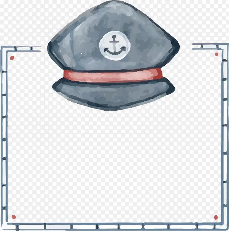 水手船员帽子边框