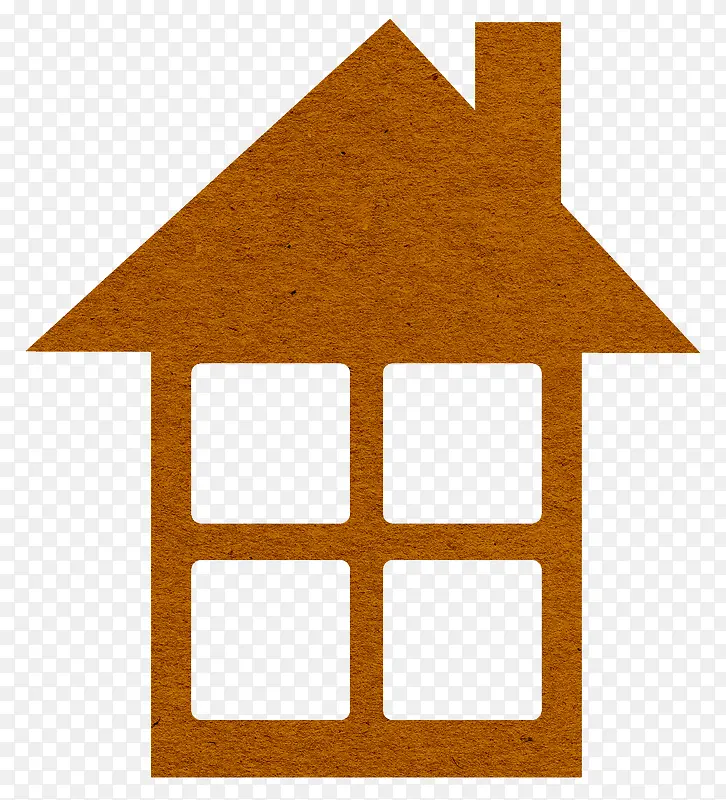 棕色创意房子