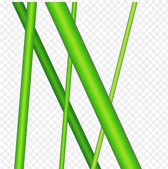 绿色立体圆管矢量