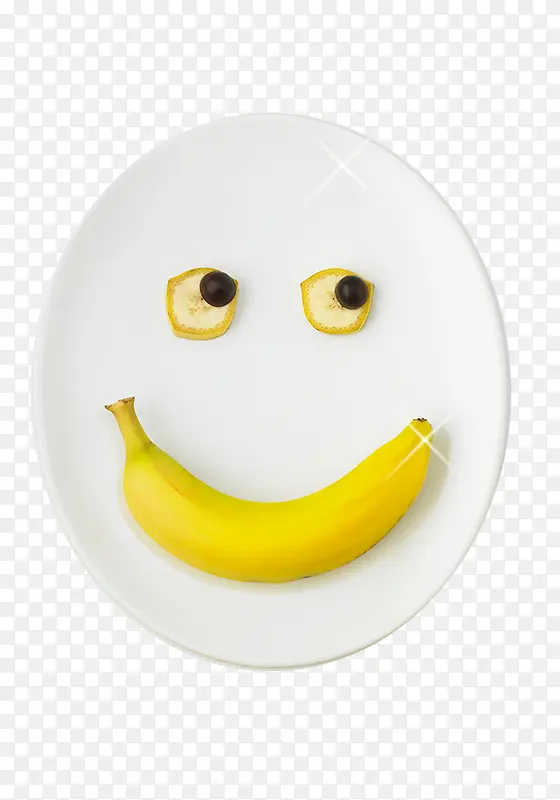 盘子香蕉人脸