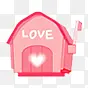 温馨爱的小屋粉红小图片