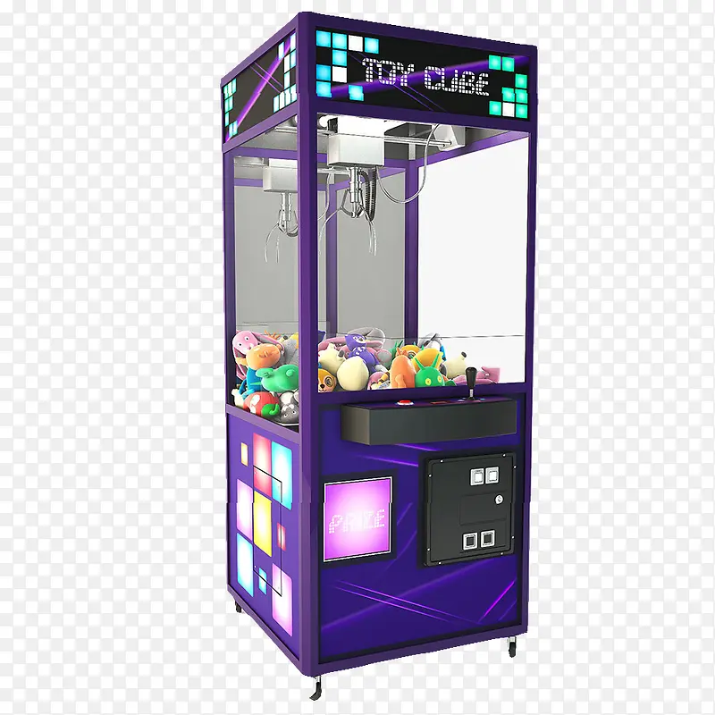 紫色自动娃娃贩卖机