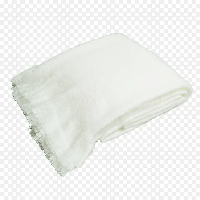 白色床毯子