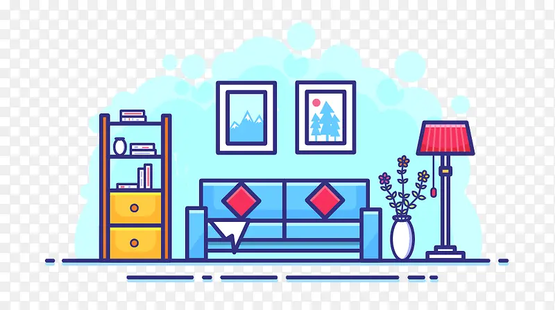 卡通家装设计简图PNG图片素材下载_图片编号qwkbnomq-免抠素材网