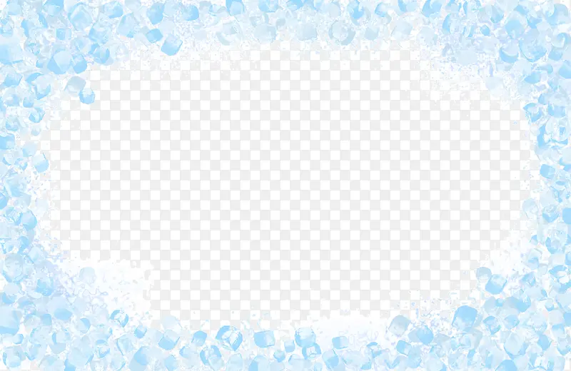 淡蓝色镂空花纹边框
