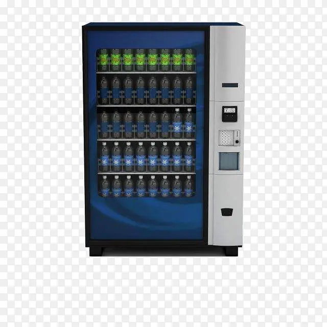自动投币饮料售卖机透明素材