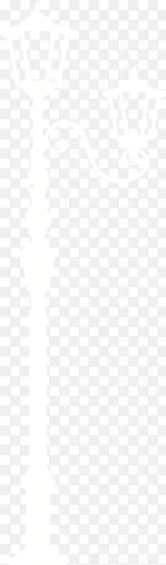 白色简约卡通路灯