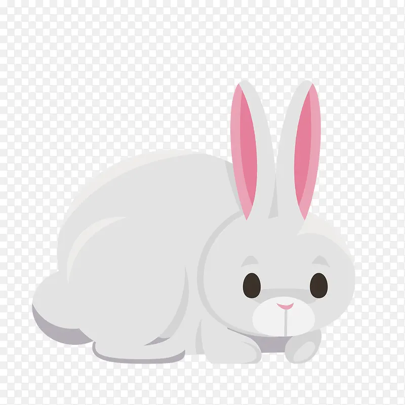 白色创意设计小兔子