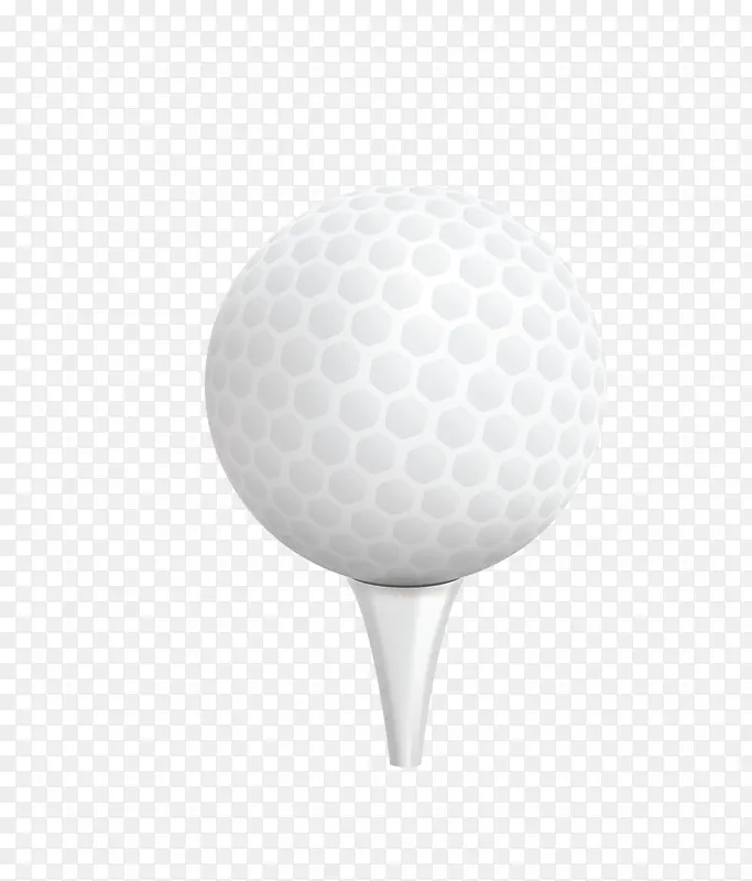 矢量白色球类运动高尔夫