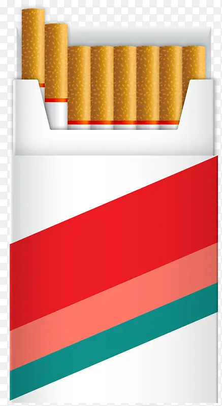 红色包装细致的香烟