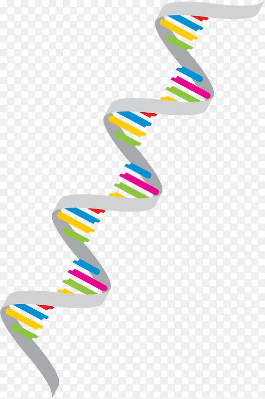 灰色双螺旋矢量DNA