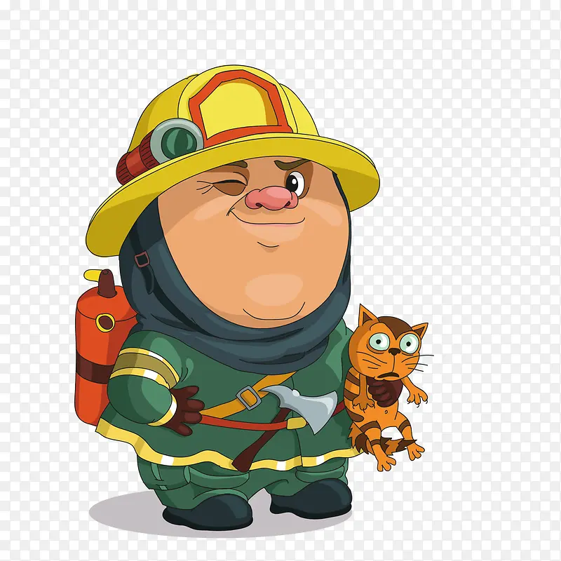 可爱的消防员
