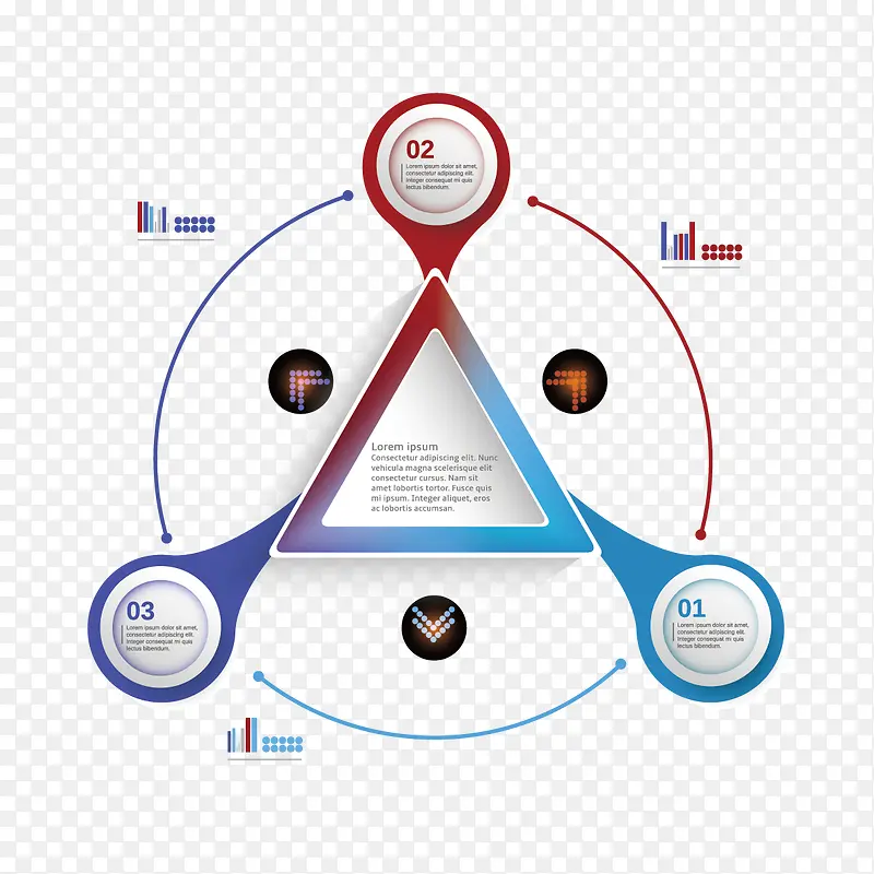 创意三角ppt素材