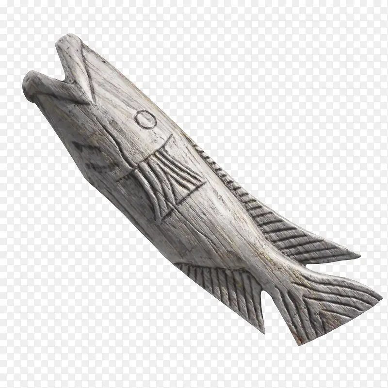 鱼动物形状手工木雕
