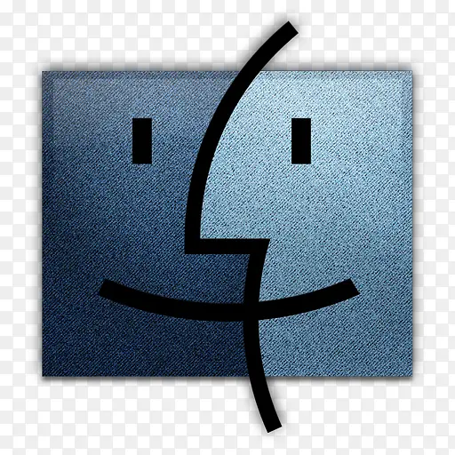 牛仔裤仪蓝色的finder-icons