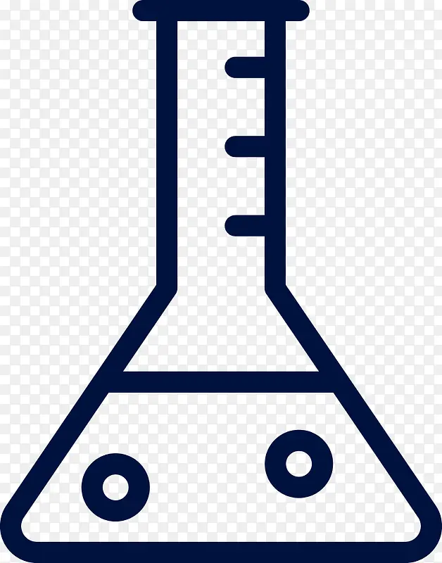 化学实验锥形瓶图标