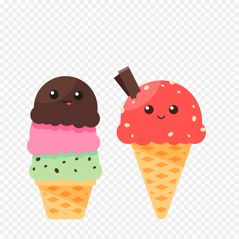 冰淇淋笑脸组合