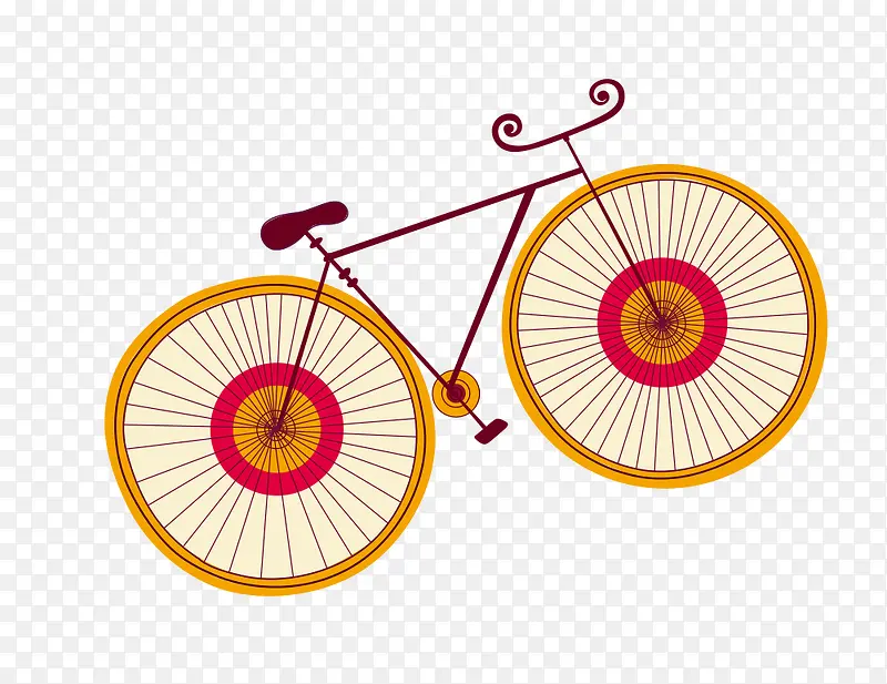 彩绘自行车
