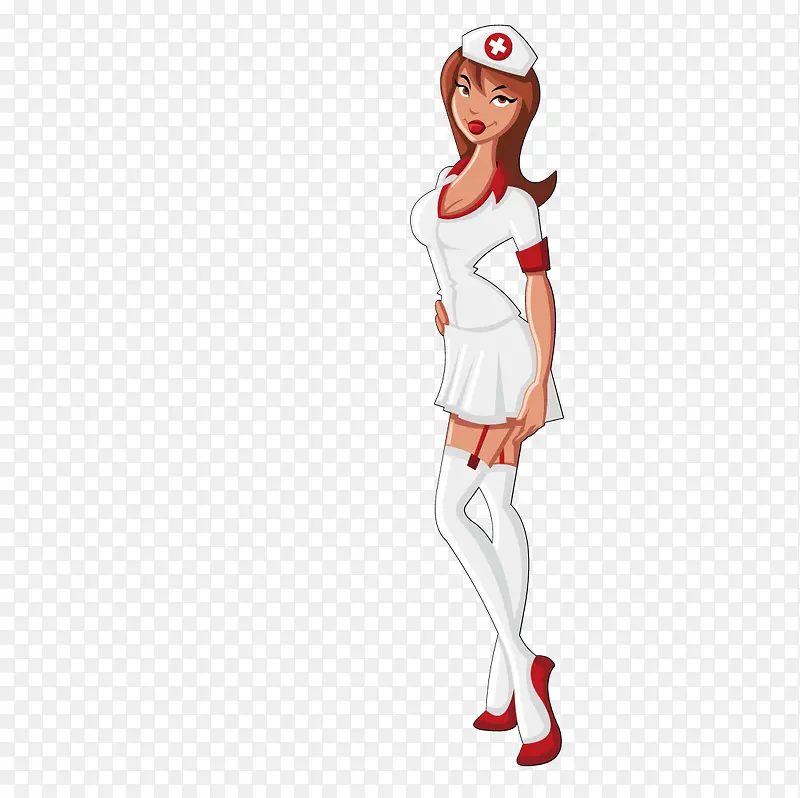 穿制服的护士美女