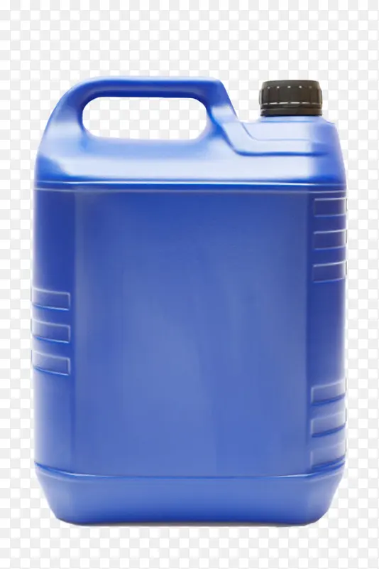 蓝色带提手的塑料瓶罐实物