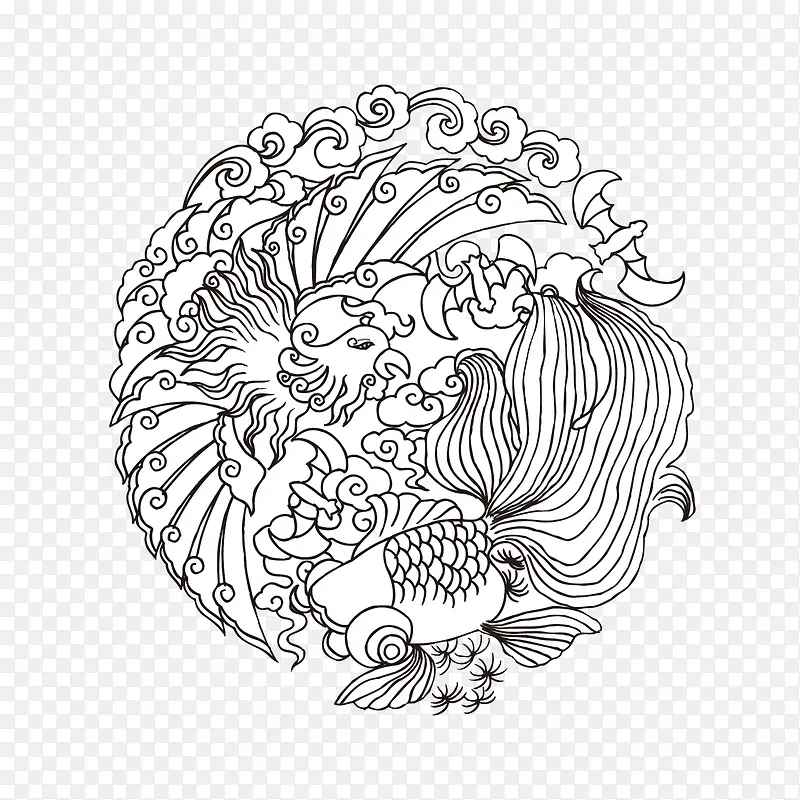 中国风花纹底纹矢量素材PNG图片素材下载_图片编号yjrlozoy-免抠素材网