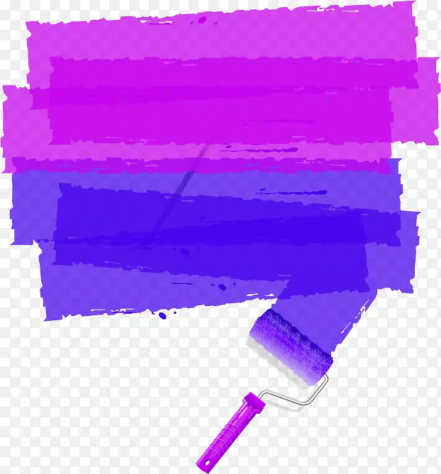 紫色清新涂料边框纹理