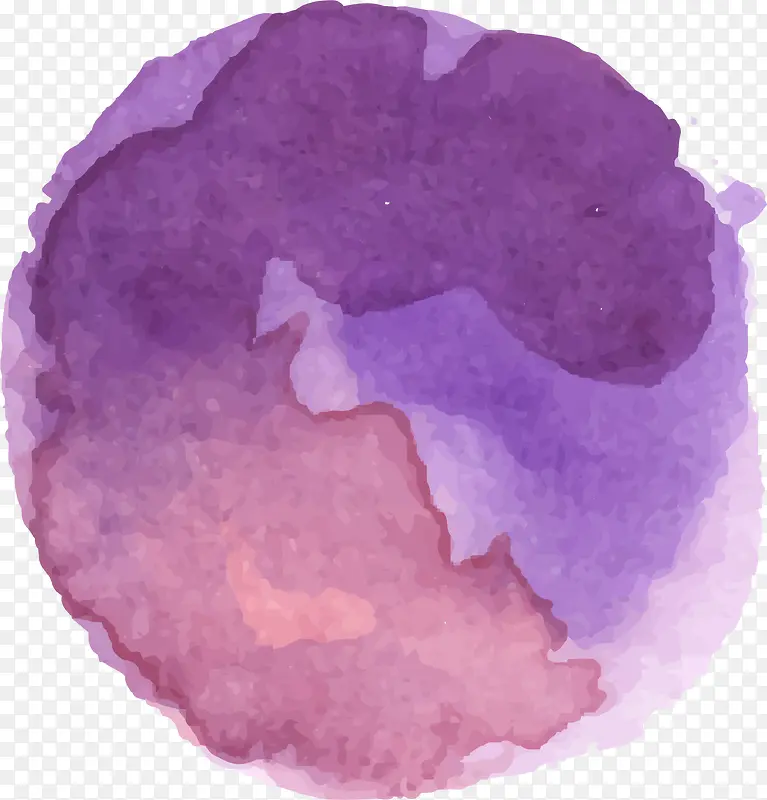 紫色恐怖水彩