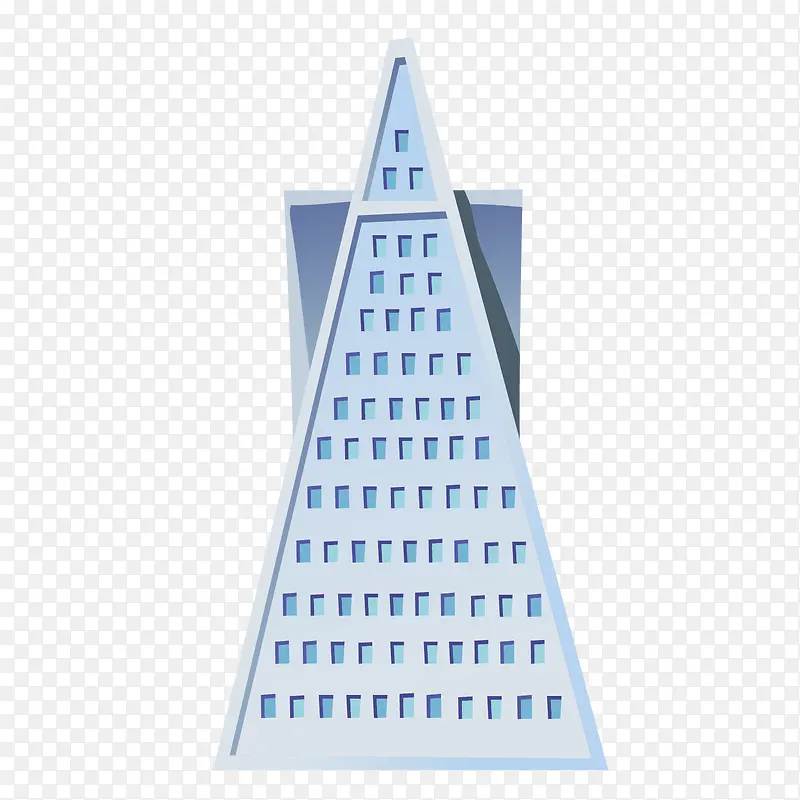 矢量素材图案政府大楼三角