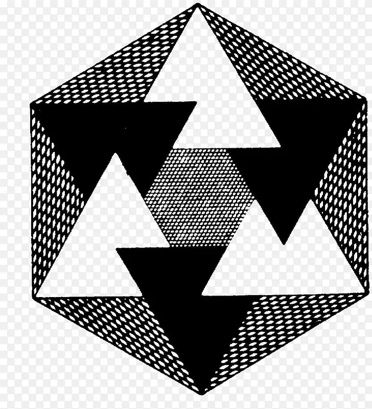 黑色三角形几何状