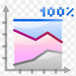 行动办公室图表面积百分比图标