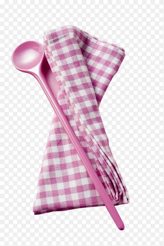 粉色方格餐桌布