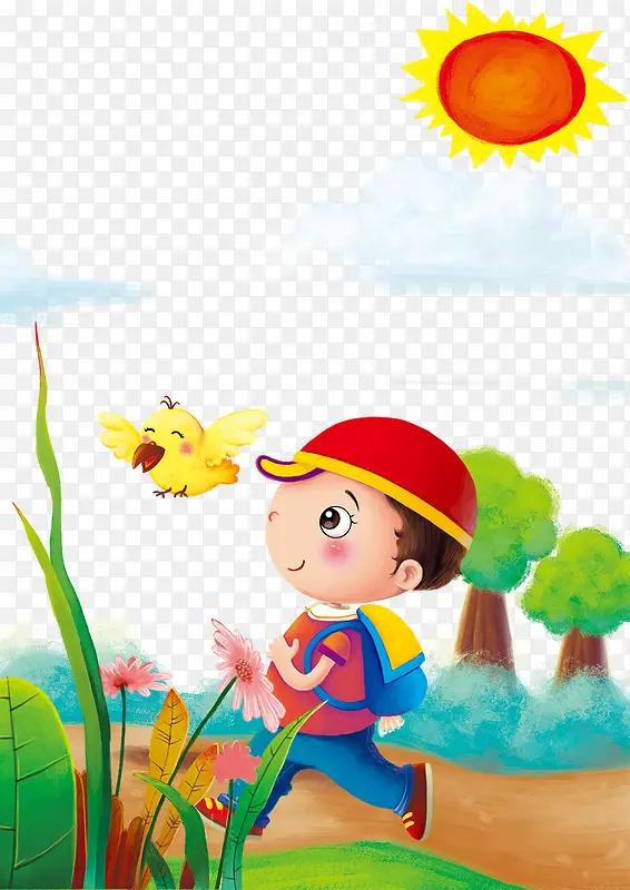 小孩上学去