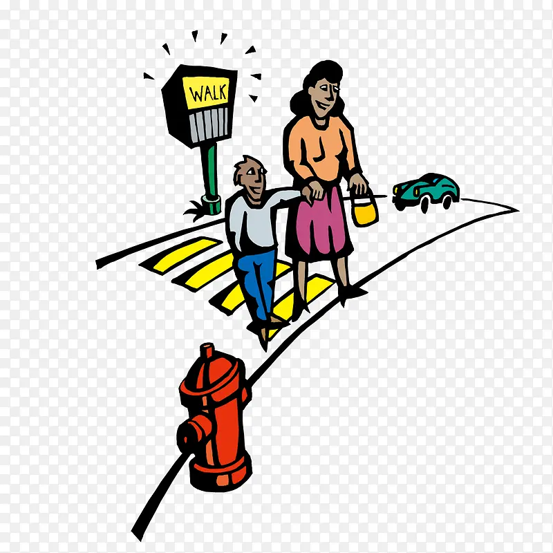 带孩子过马路的妈妈PNG图片素材下载_图片编号ydznakny-免抠素材网
