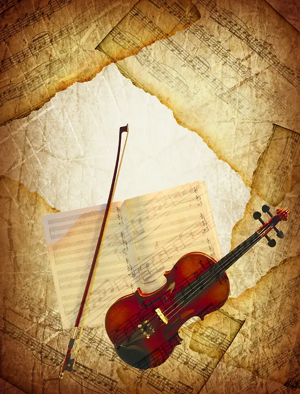 乐谱与提琴