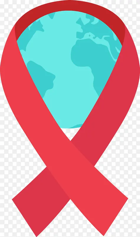 可爱世界艾滋病日矢量图