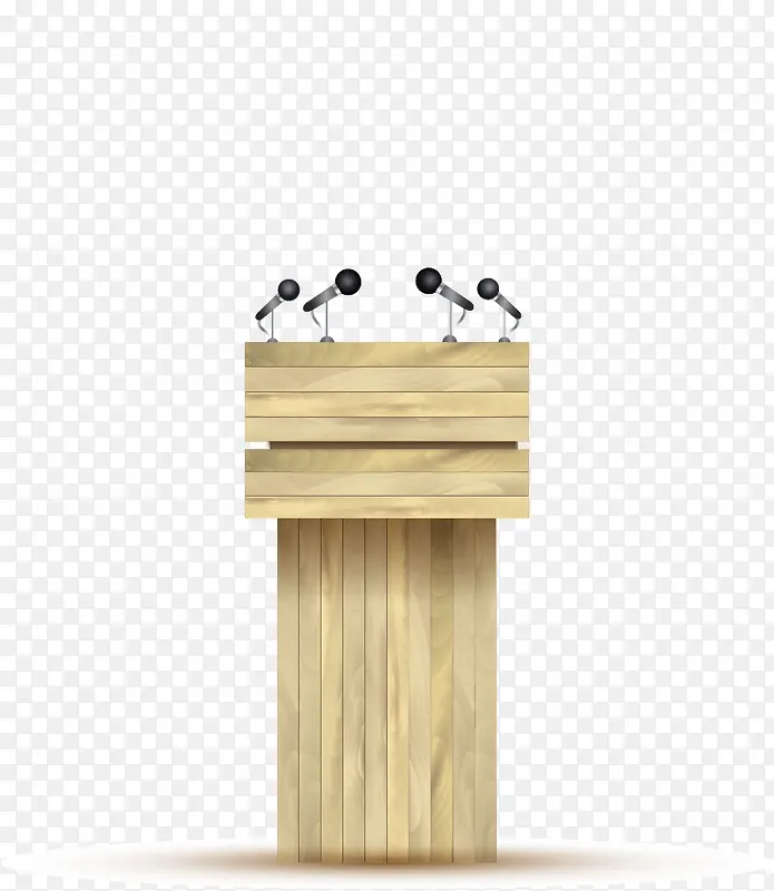 木质演讲台
