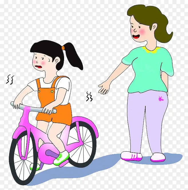 儿童学自行车