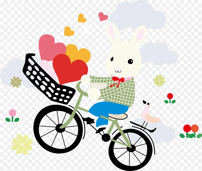 小兔踩单车