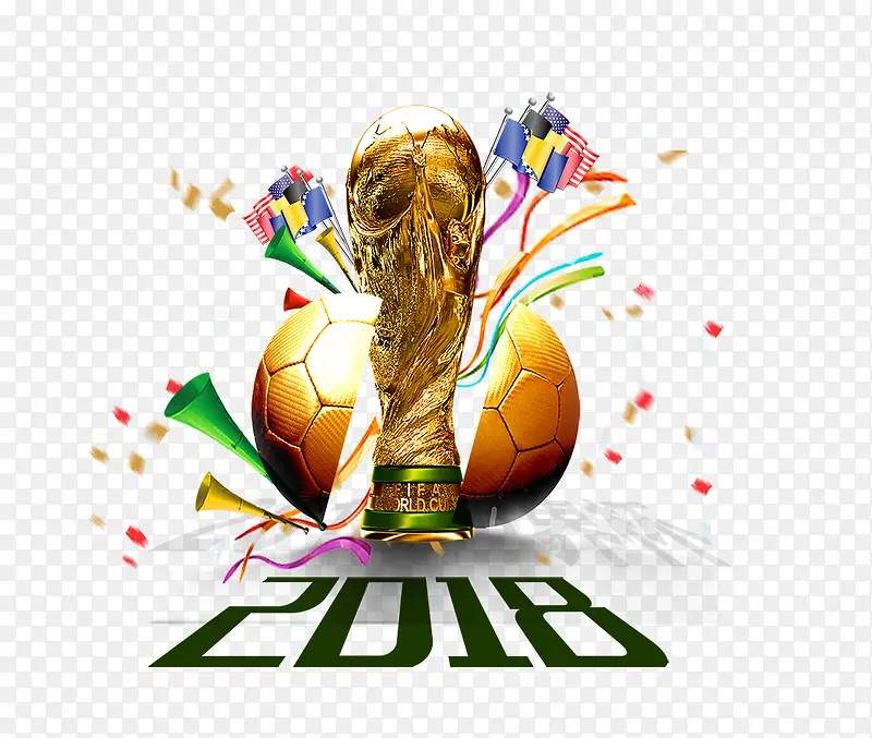 2018世界杯主题插画