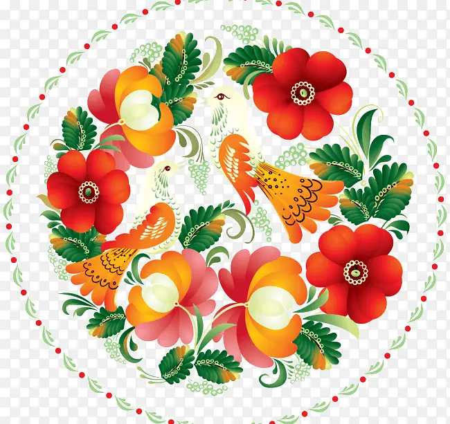 手绘花纹