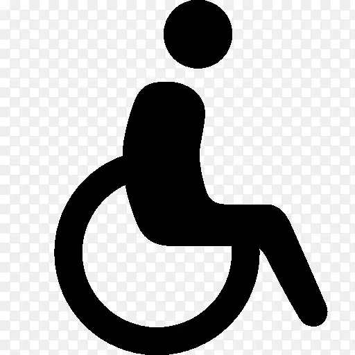 保健轮椅图标