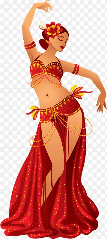 跳舞的印度女孩