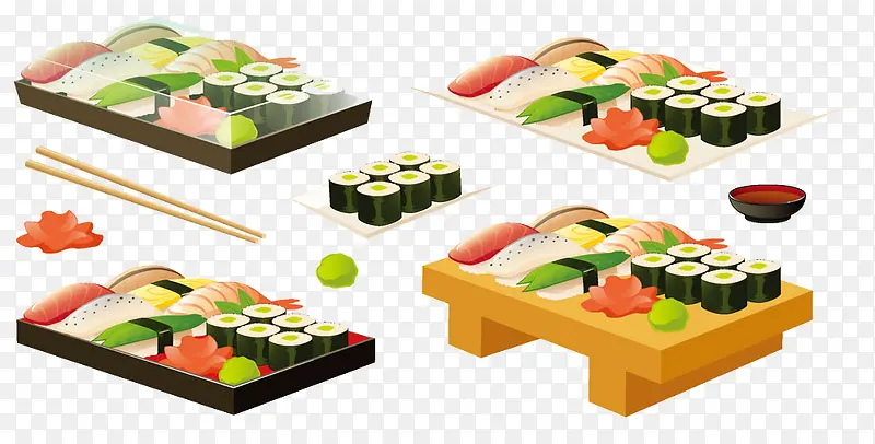 美味的寿司集合
