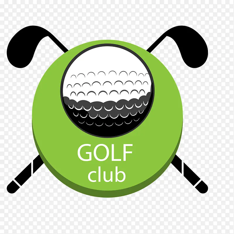 创意高尔夫俱乐部LOGO矢量图