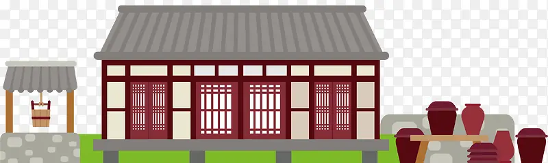 日式建筑矢量图