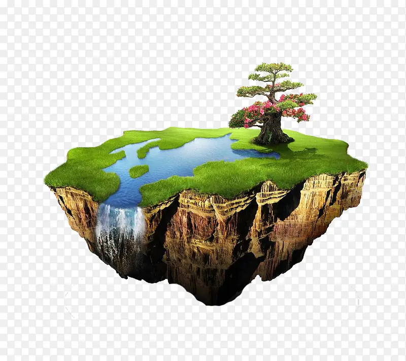 漂浮在空中的岛