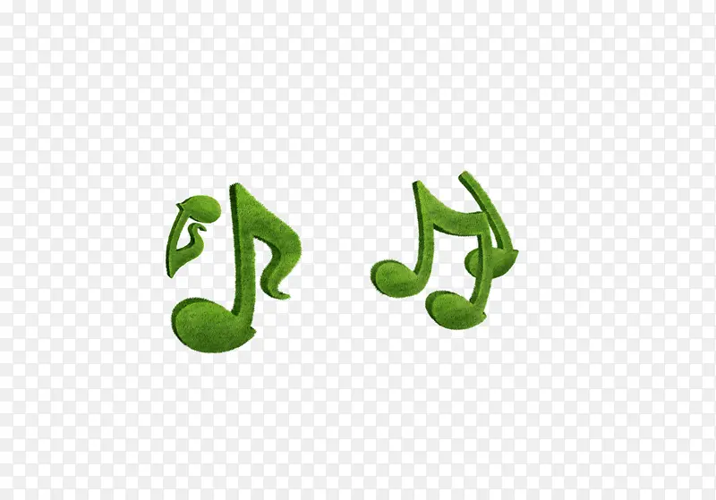 绿色音乐符号