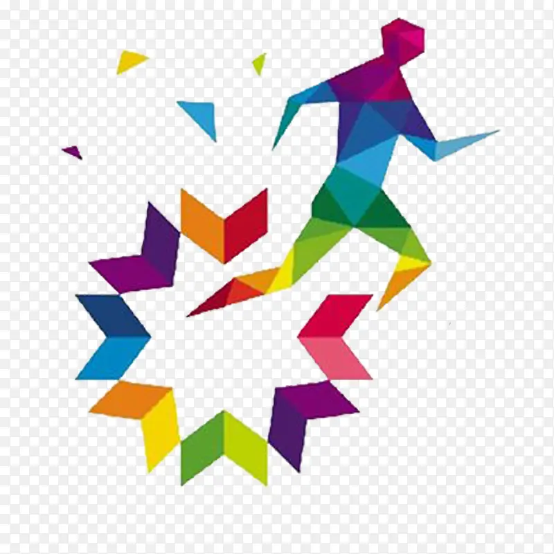 彩色马拉松logo