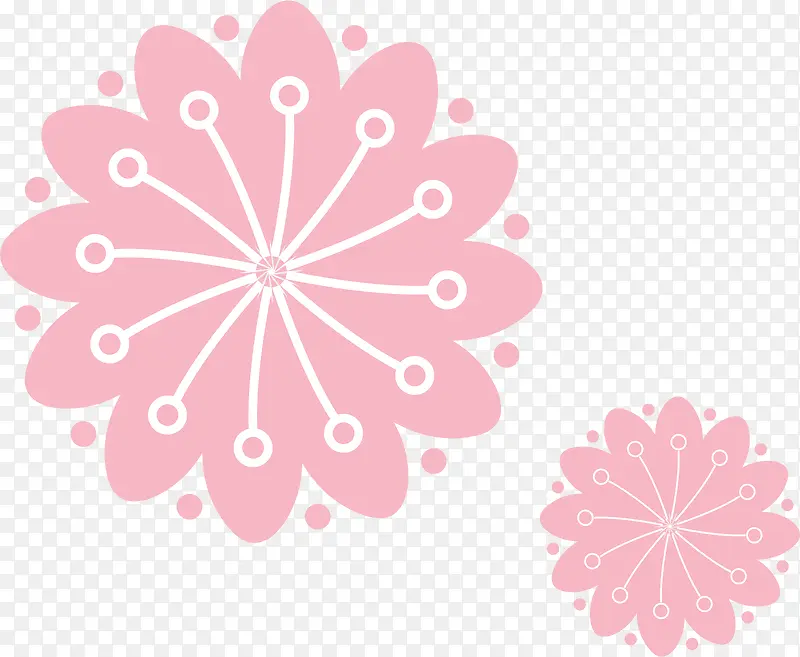 粉色花朵底纹