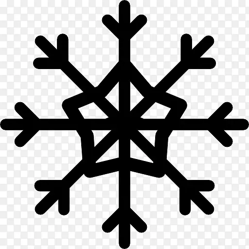 雪花晶体的形状图标